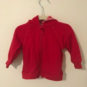 Hanna Andersson Bright baby basics bear hoodie 70